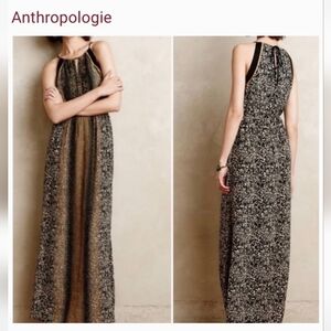 Anthropologie Beaded Maxi Dress